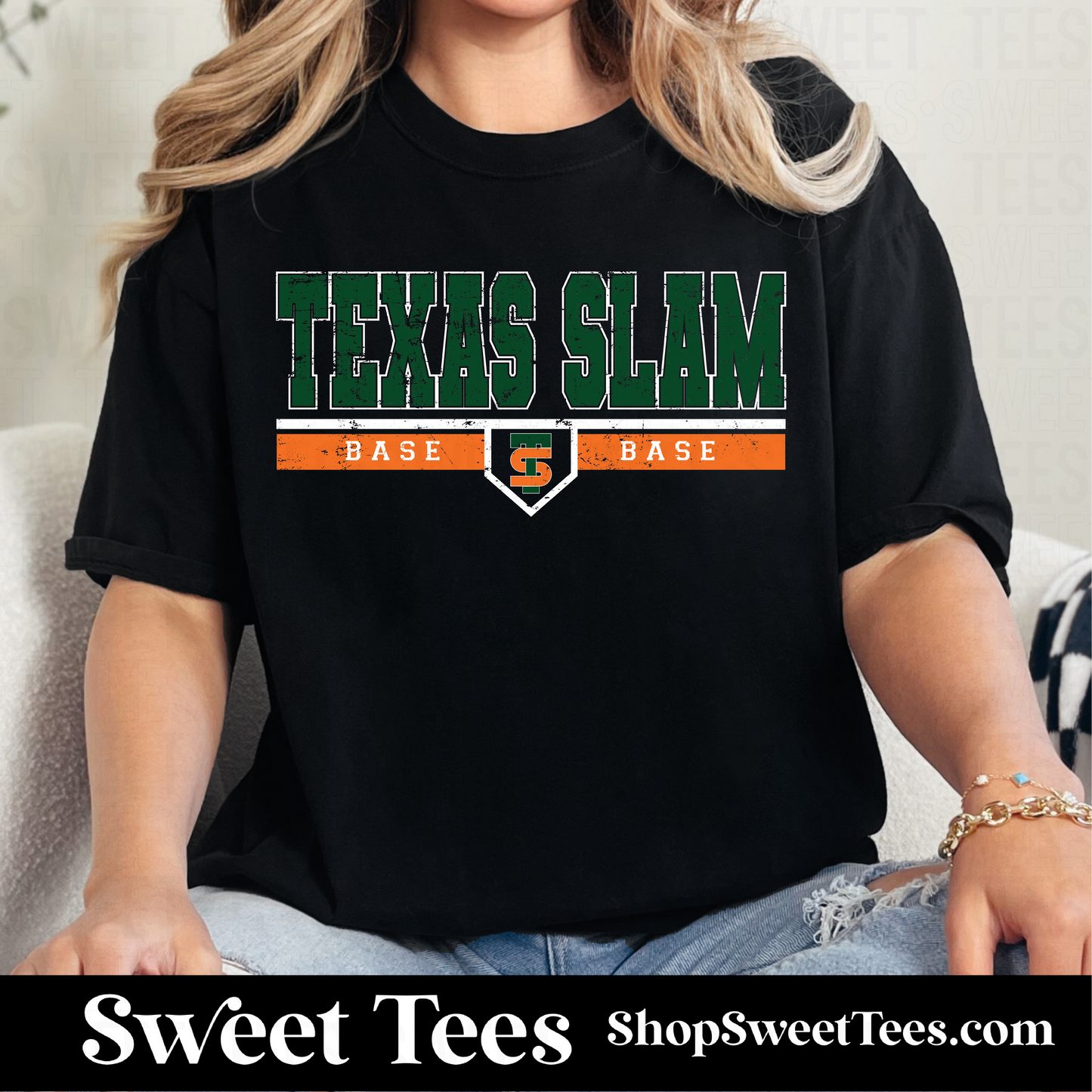 Texas Slam Grunge Lined 083 tee