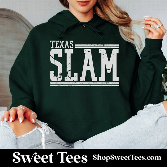 Texas Slam Worn Text 153 Hoodie