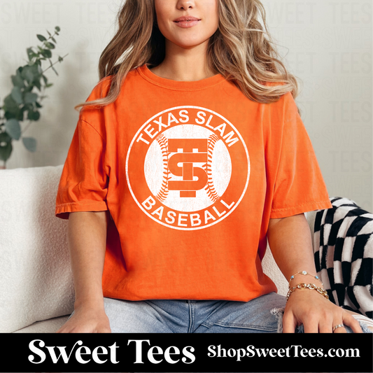 Texas Slam Baseball Old School 149 tee - Orange