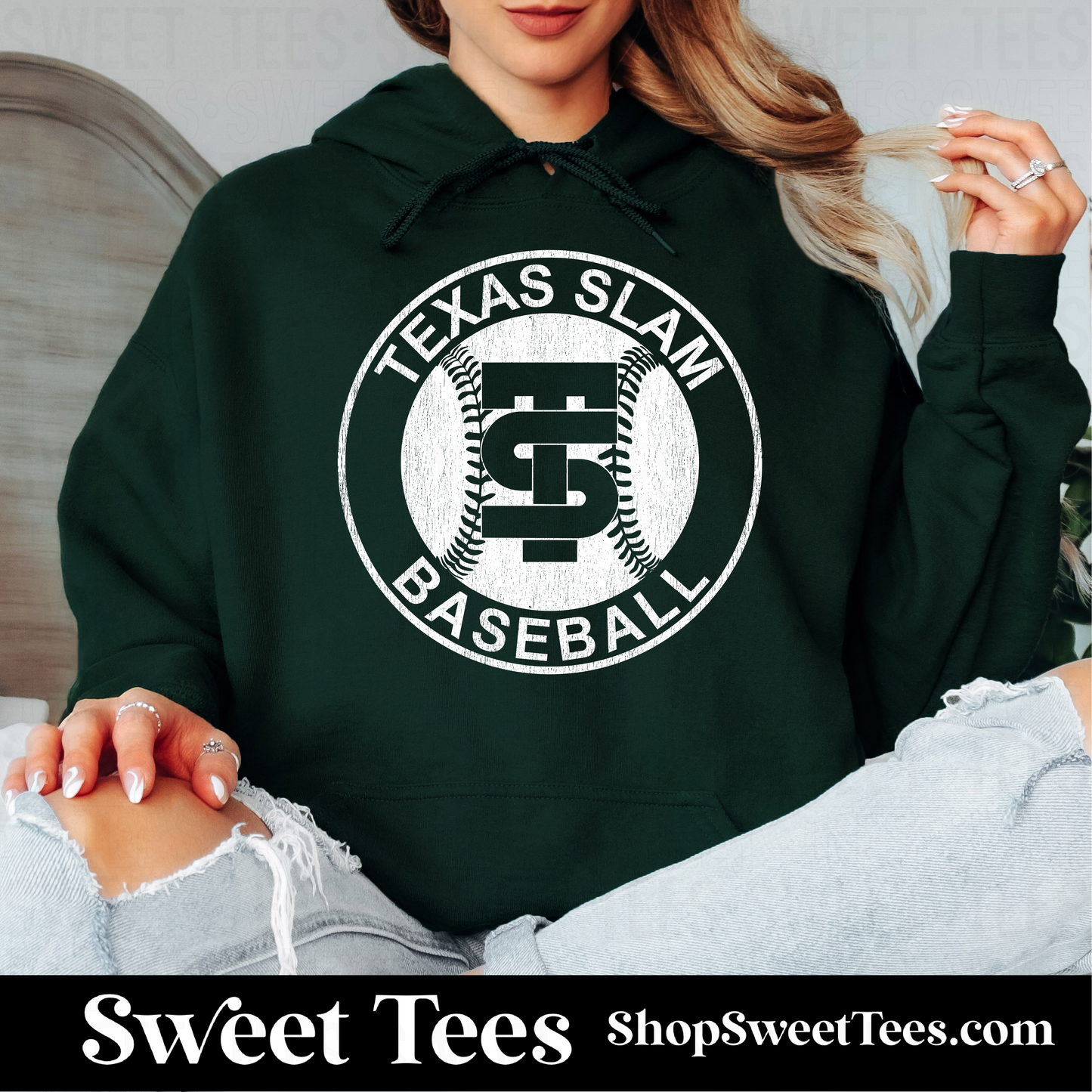 Texas Slam Baseball Old School 149 Hoodie