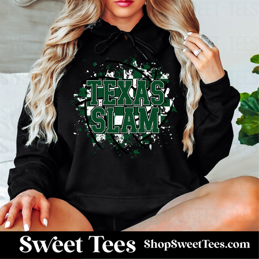 Texas Slam Volleyball Checker Spatter Hoodie