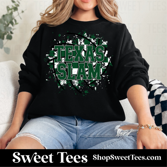 Texas Slam Volleyball Checker Spatter Sweatshirt