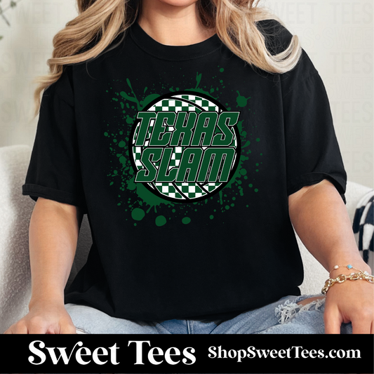Texas Slam Volleyball Ink Spatter tee