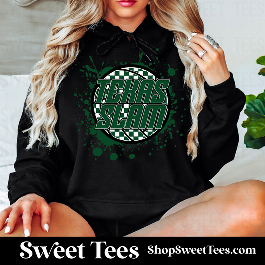 Texas Slam Volleyball Ink Spatter Hoodie