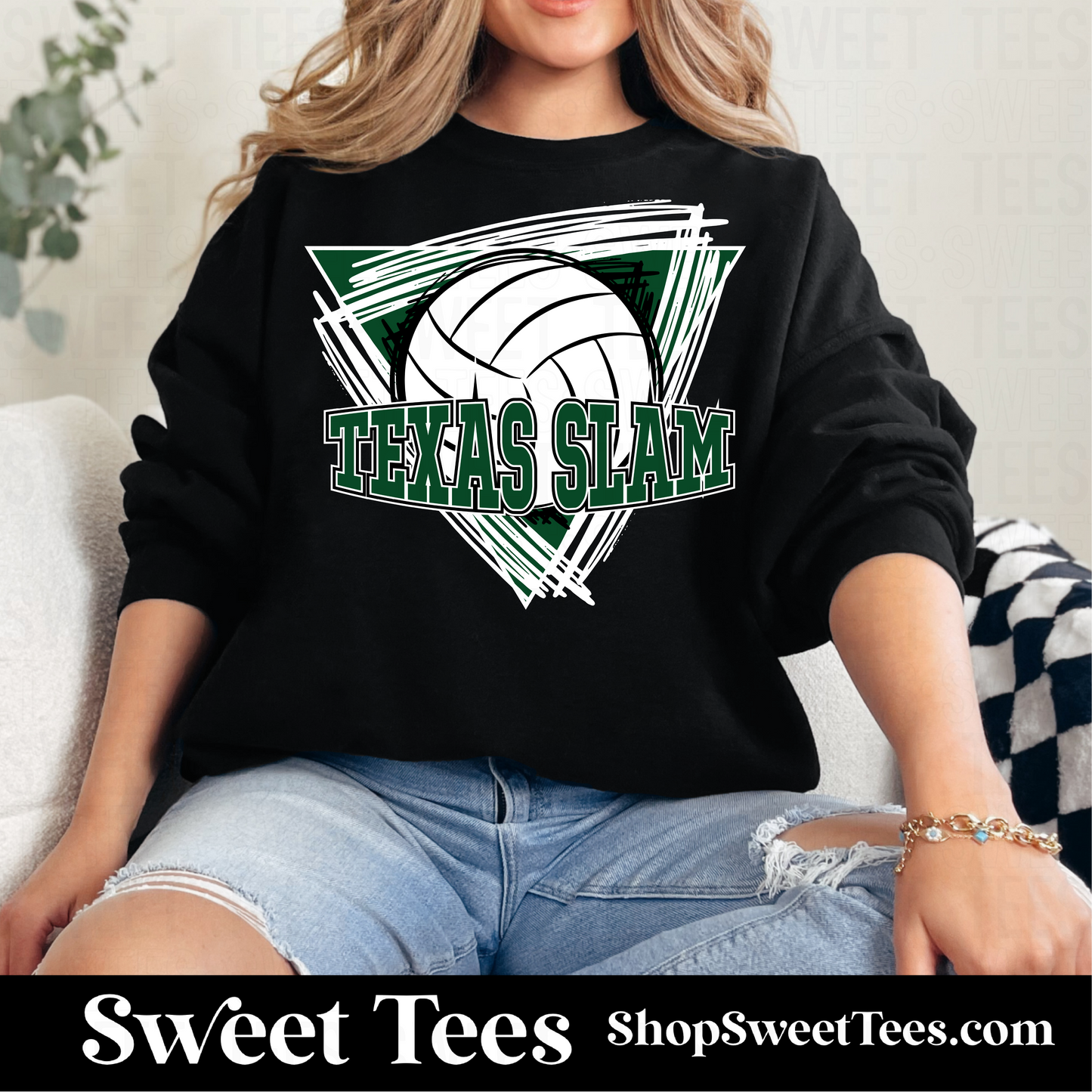 Texas Slam Volleyball Triangle Sweatshirt