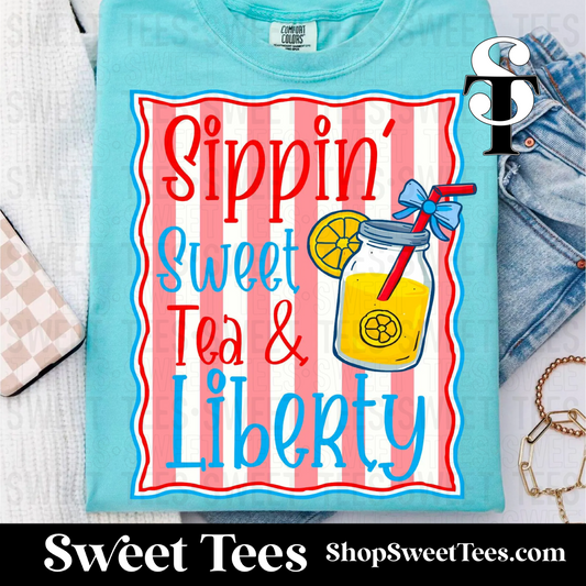 Sweet Tea and Liberty tee