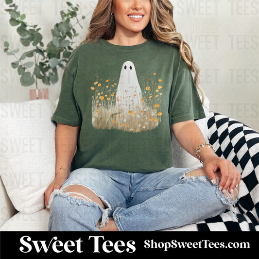 Floral Ghost tee