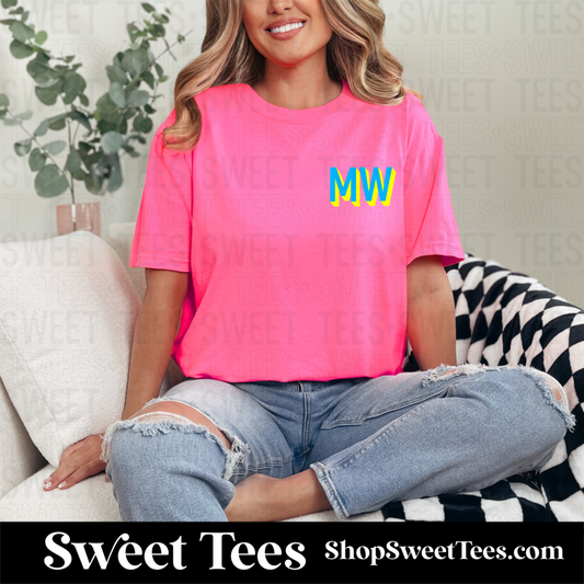 Neon Shadow Monogram tee