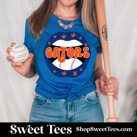 Gators Baseball Mouth tee