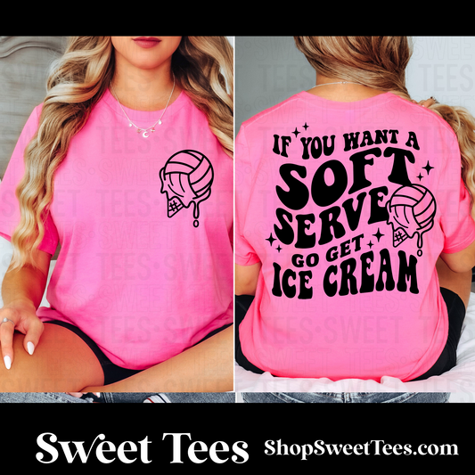 Soft Serve Volleyball tee