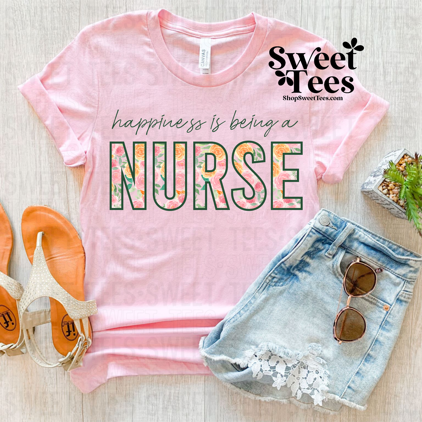Happiness is Being a Nurse tee