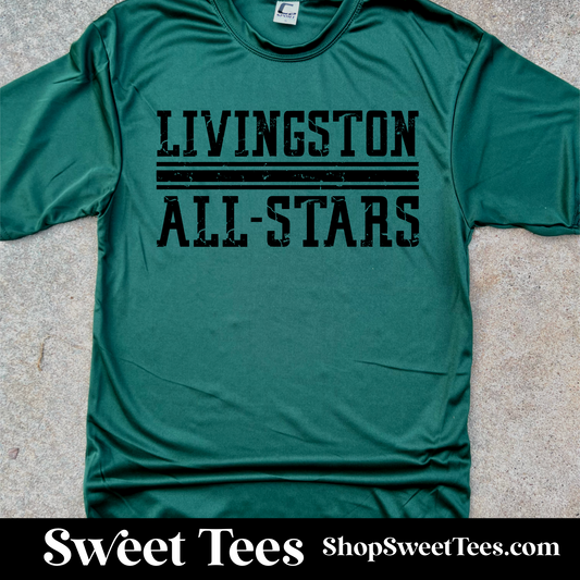 Livingston All-Stars College Ruled Drifit tee