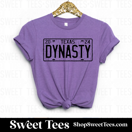 Dynasty License Plate tee