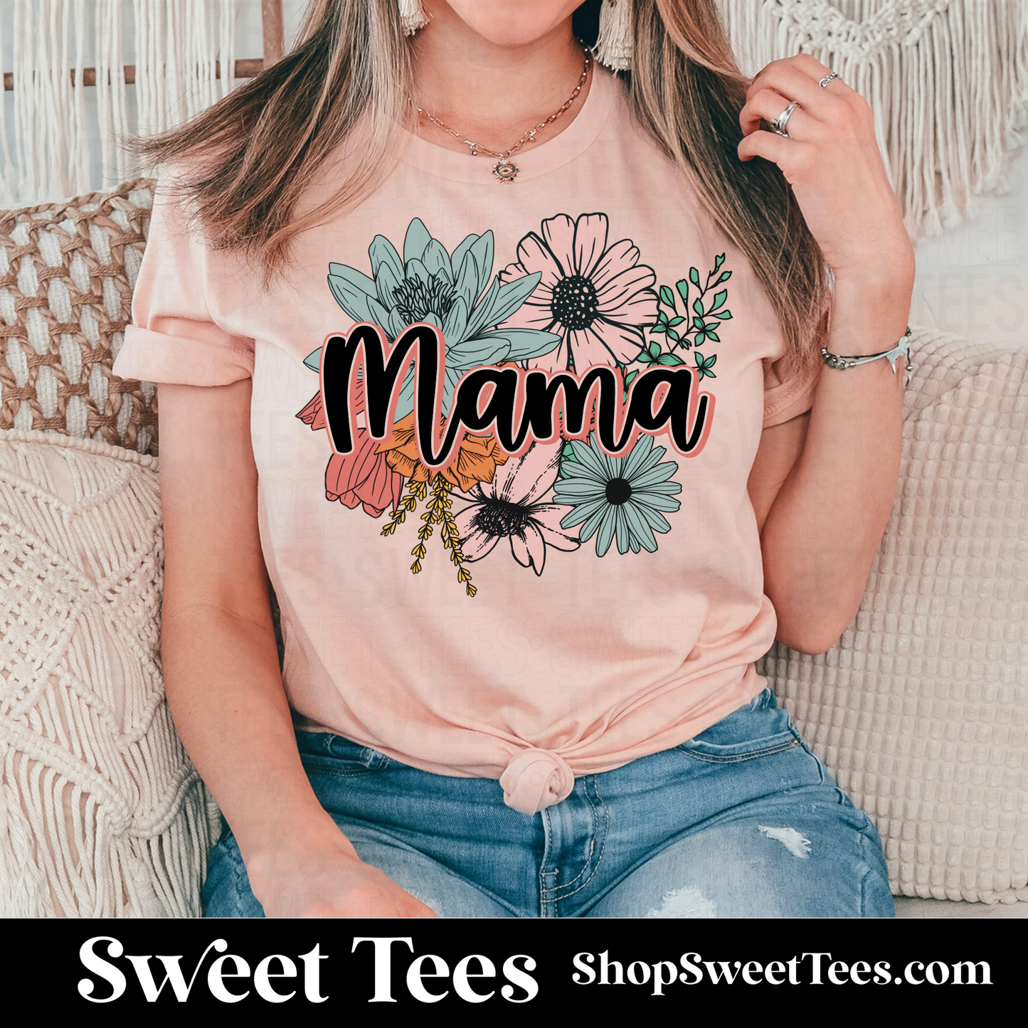 Floral Mama tee