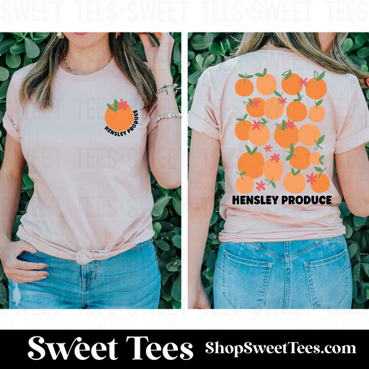 Hensley Produce Orange tee