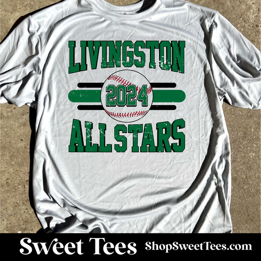 Livingston All-Stars 2024 Old School Drifit tee