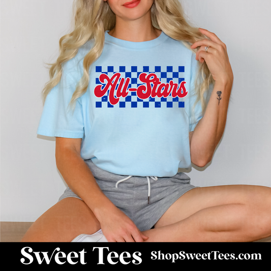 Tri-Cities All-Stars Checker tee