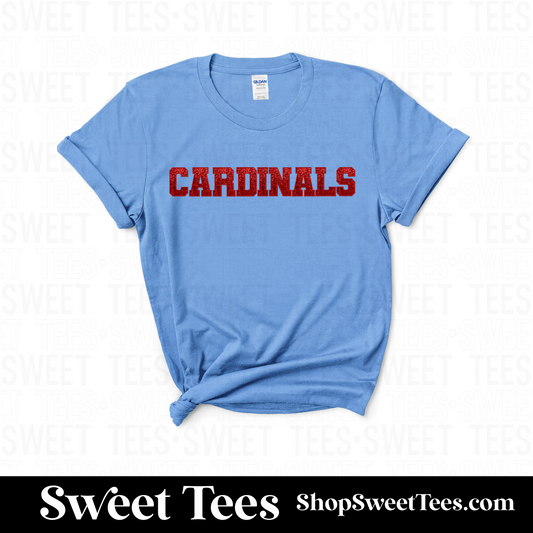 Cardinals Faux Sequin tee