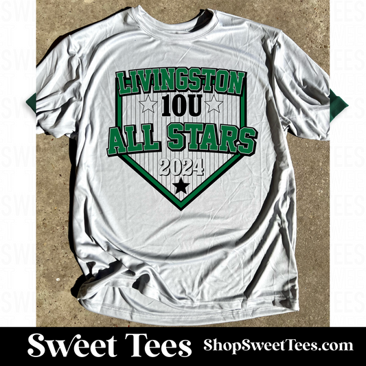 Livingston All-Stars Pin Stripe Drifit tee