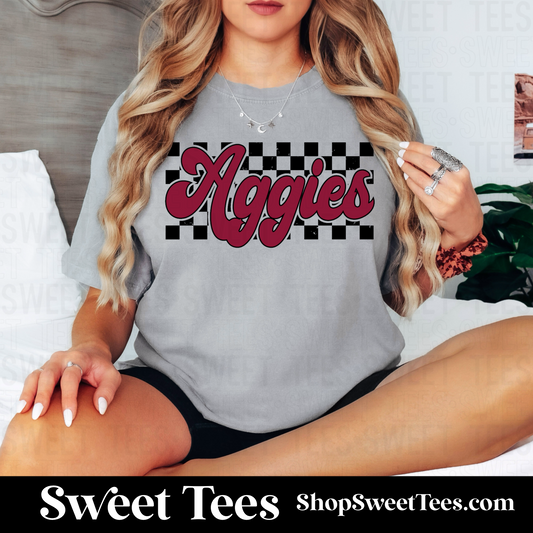 Aggies Checker tee