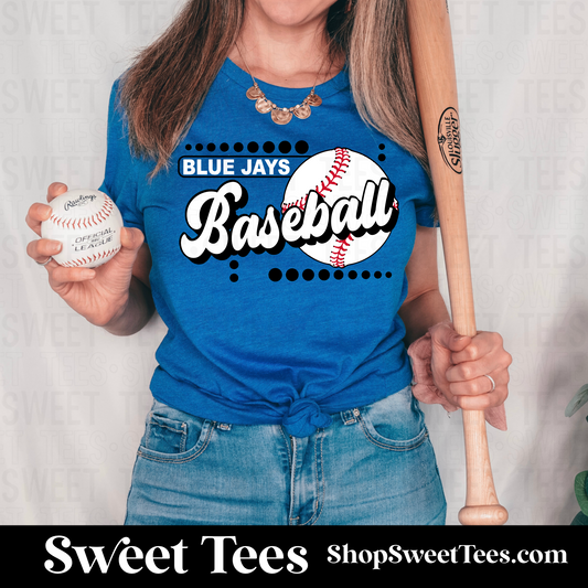 Blue Jays Dotted Baseball tee