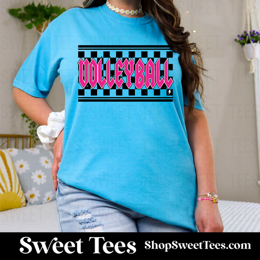 MOCO Volleyball Rock Checker tee
