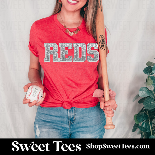 Reds Sequin tee