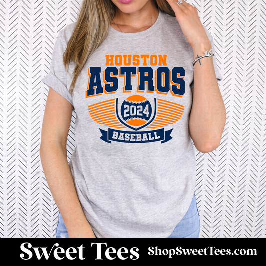 Astros Striped Wings tee