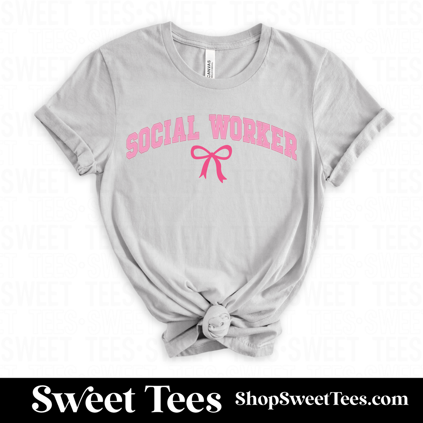 Social Worker Bow tee