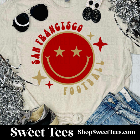Retro Smile 49ers tee