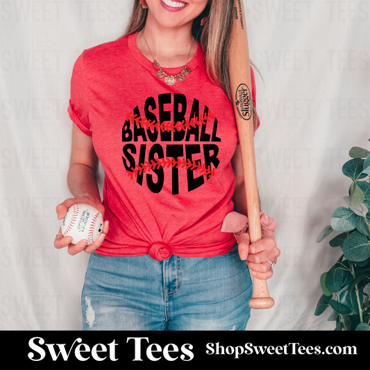 Baseball Sister tee
