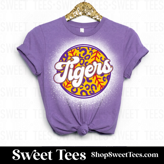 LSU Tigers Leopard Softball tee