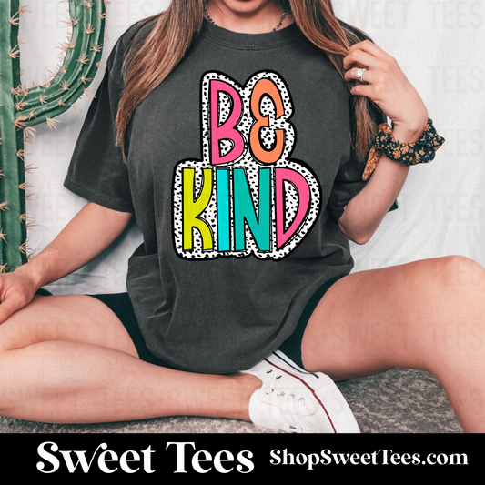 Be Kind Dalmatian tee - pepper