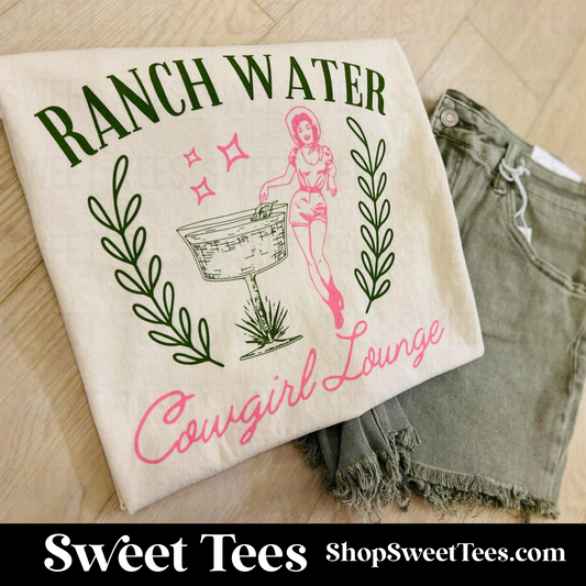 Ranch Water Cowgirl Lounge tee