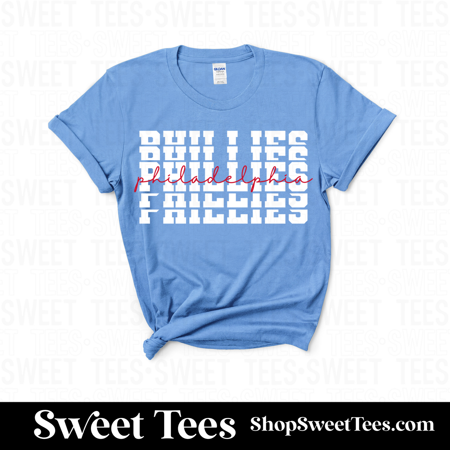 Phillies Stacked tee