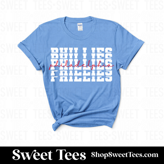 Phillies Stacked tee