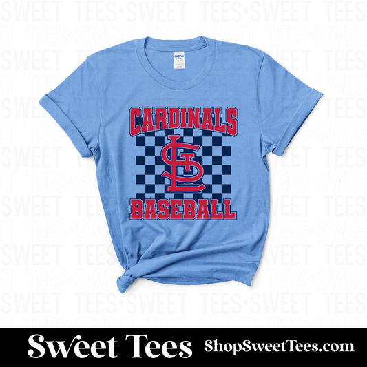 Cardinals Checker Logo tee