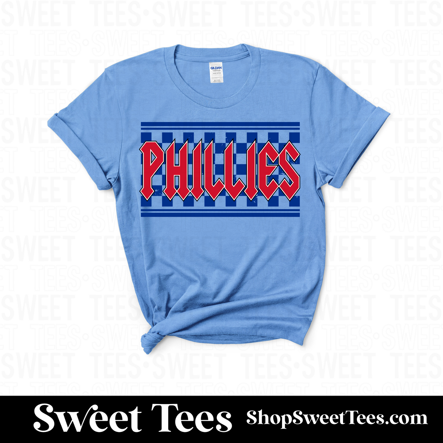 Phillies Rock Checker tee