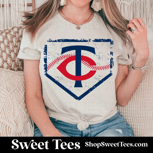 Tri-Cities Distress Plate tee