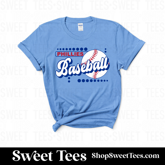 Phillies Dotted Baseball tee