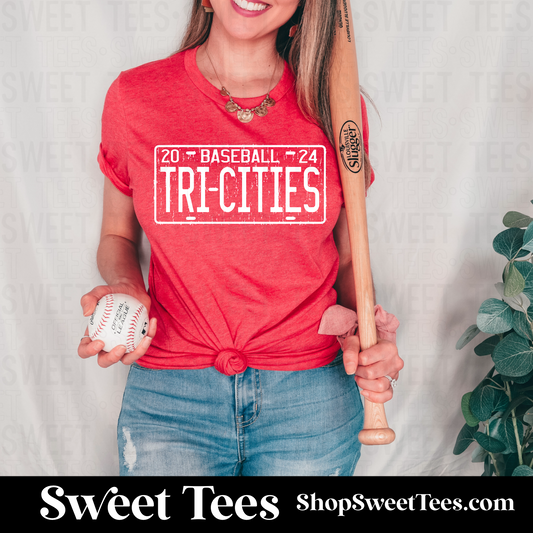 Tri-Cities License Plate tee
