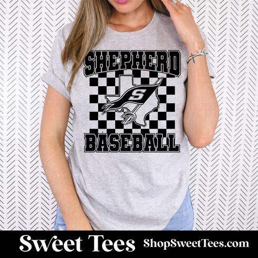 Shepherd Baseball Checker Logo