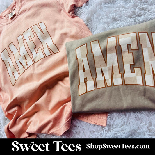 Amen Checker Arch tee