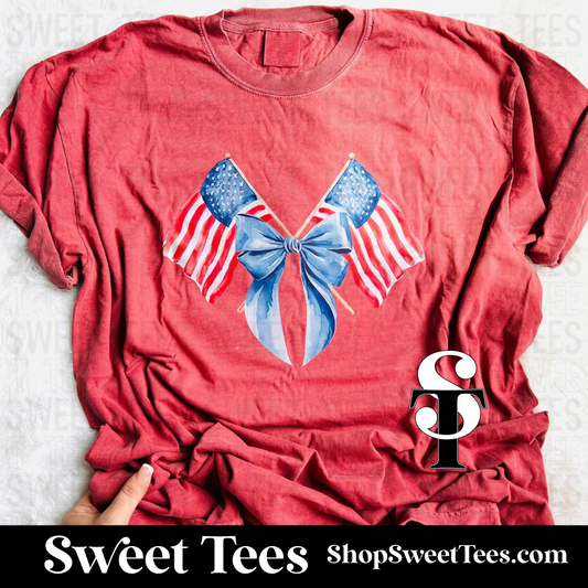 Watercolor Flag tee
