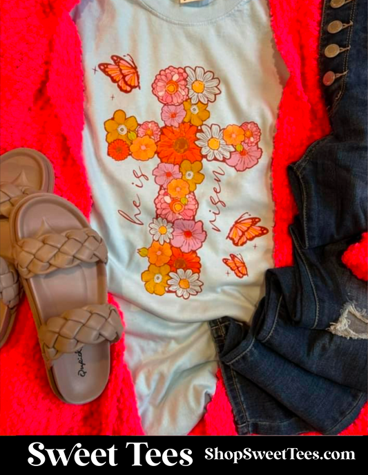 Flower Cross tee