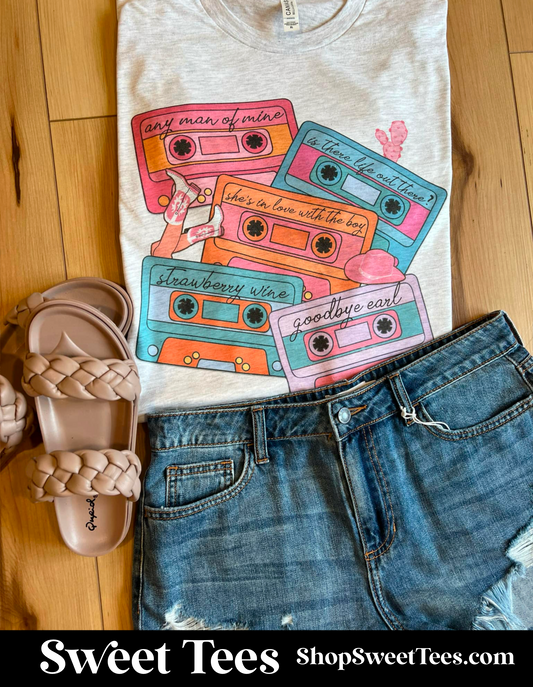 90s Country Music Tapes tee
