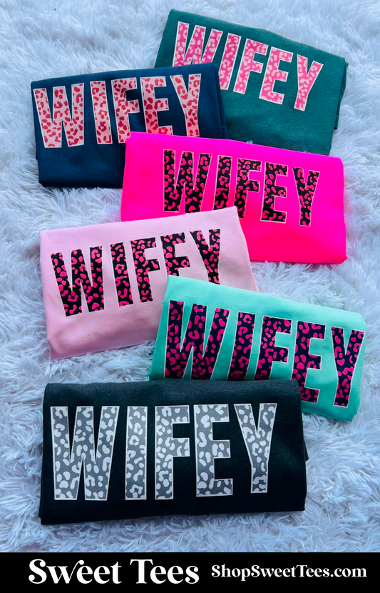 Wifey Leopard tee