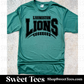 Lions Football Arched Lace Drifit tee