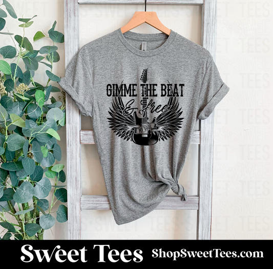 Gimme The Beat and Free My Soul Guitar tee