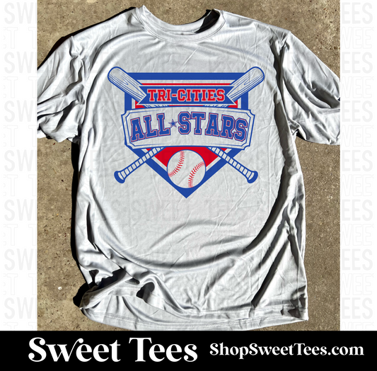 Tri-Cities All-Stars Criss Cross Drifit tee